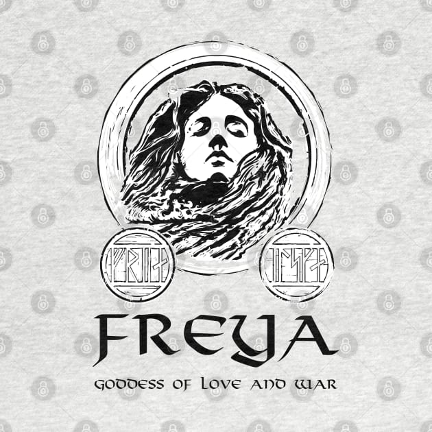 Freya Viking Goddess Asatru Medieval Norse Mythology Pagan by Styr Designs